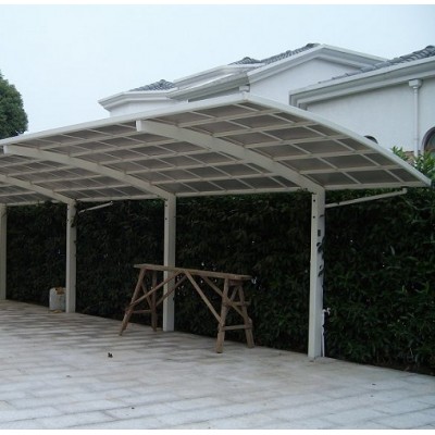 Polycarbonate Parking Aluminum Frame Metal Garden Pop-up Heavy Duty Garage Galvanized Modern Design Aluminium Double Carport