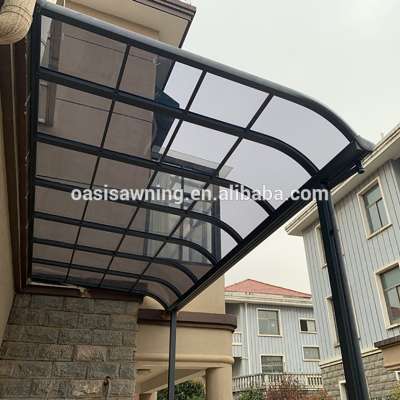 Aluminum Polycarbonate Sheet Window Awning Outdoor Front Door Canopy Patio Balcony Window Awning Canopy Window