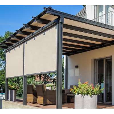 Outdoor Folding Aluminium Pergola Folding Roof Canopy Awning Remote Control Folding Pergola